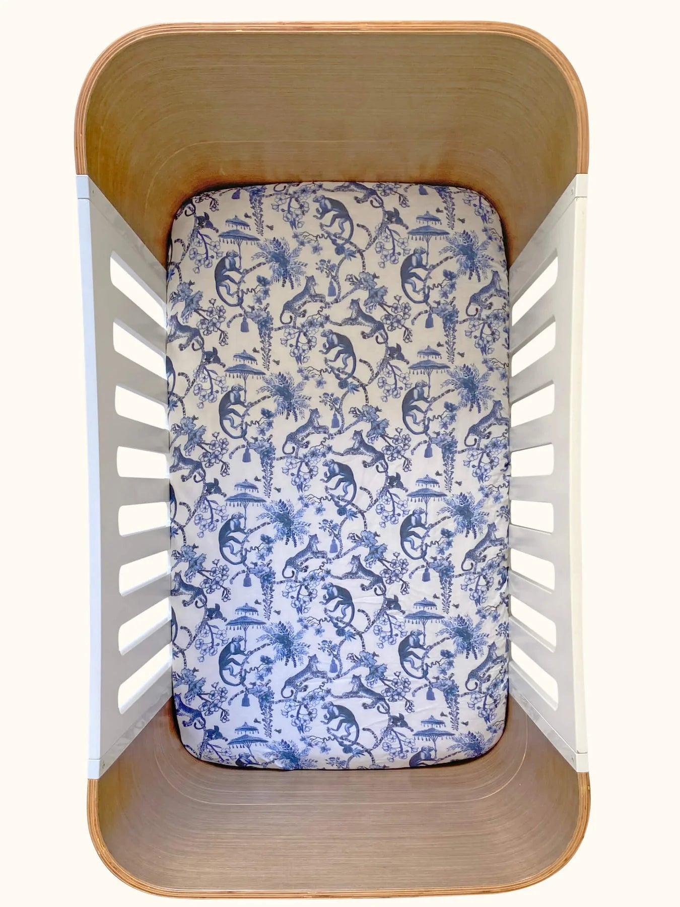 Porcelain Cot Sheet - The Swaddle Society