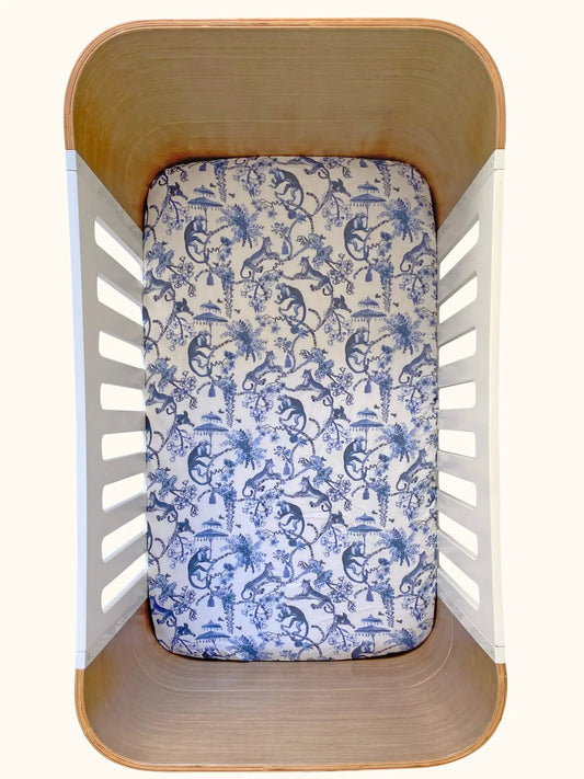 Porcelain Cot Sheet - The Swaddle Society