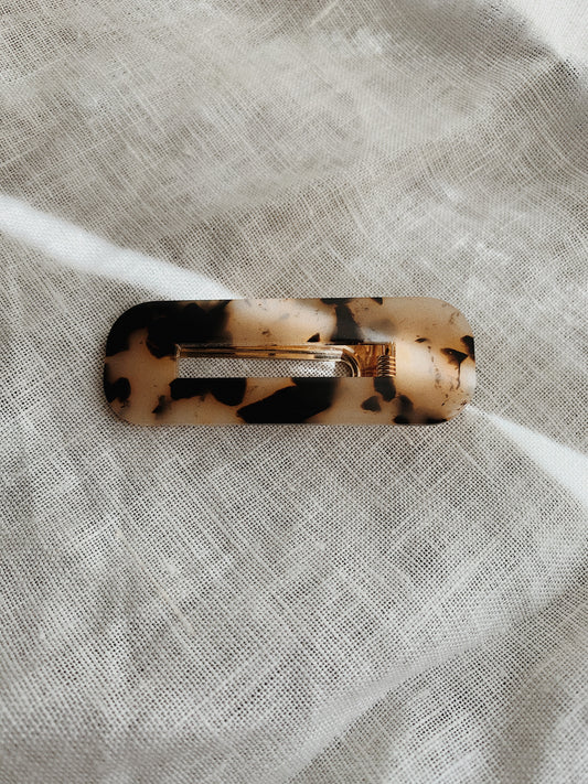 Heidi Beige Tort Pattern Hair  Clip