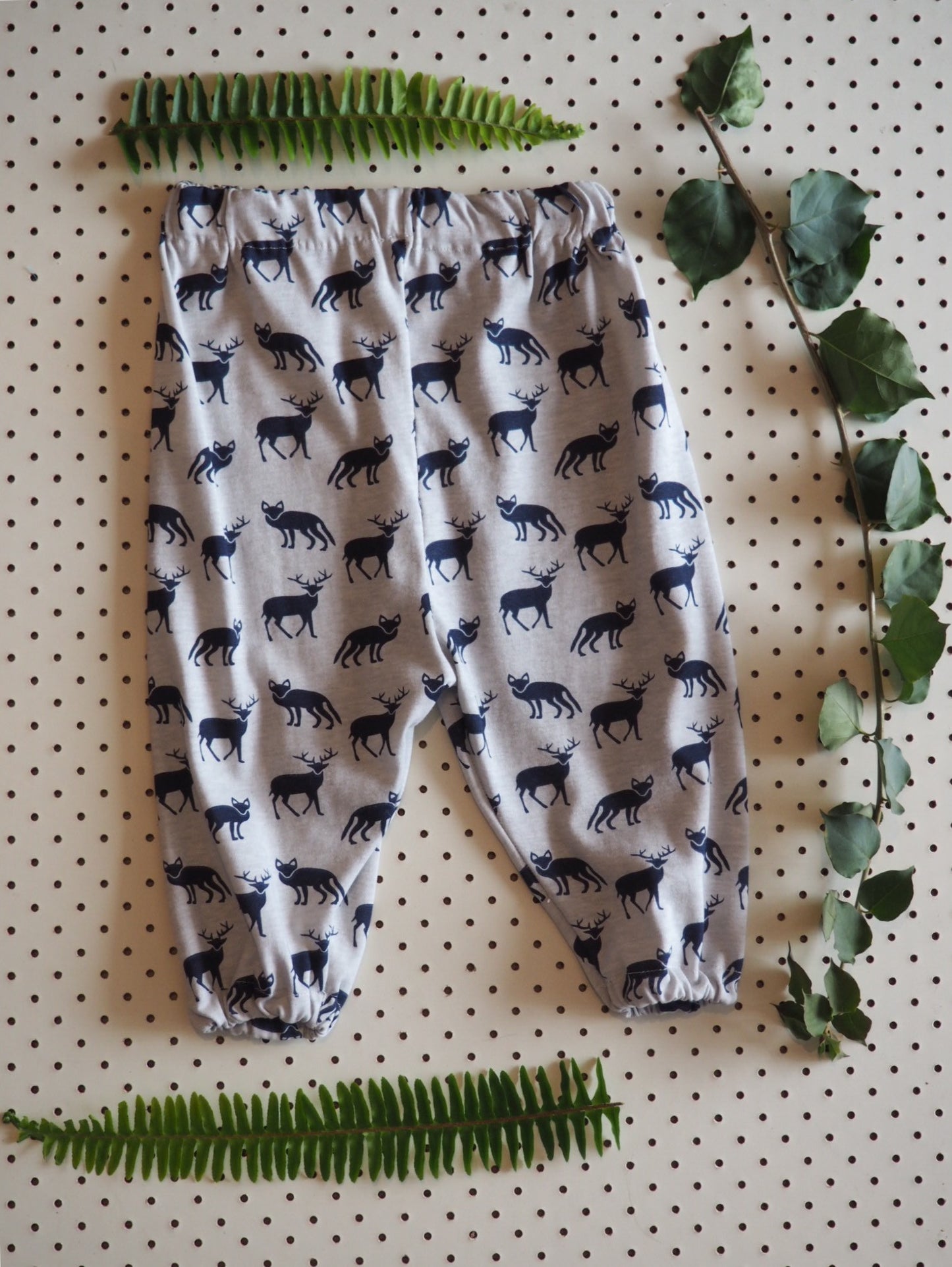 iluca | Brinley Bear Printed Organic Cotton Child Harem Pants - Unisex