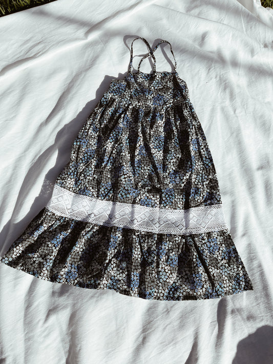 iluca the label | Maddison Blue  Vintage Crochet Smock Kids