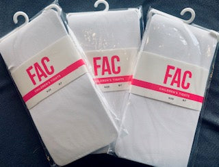 white opaque stockings for children by fashion accessory co.