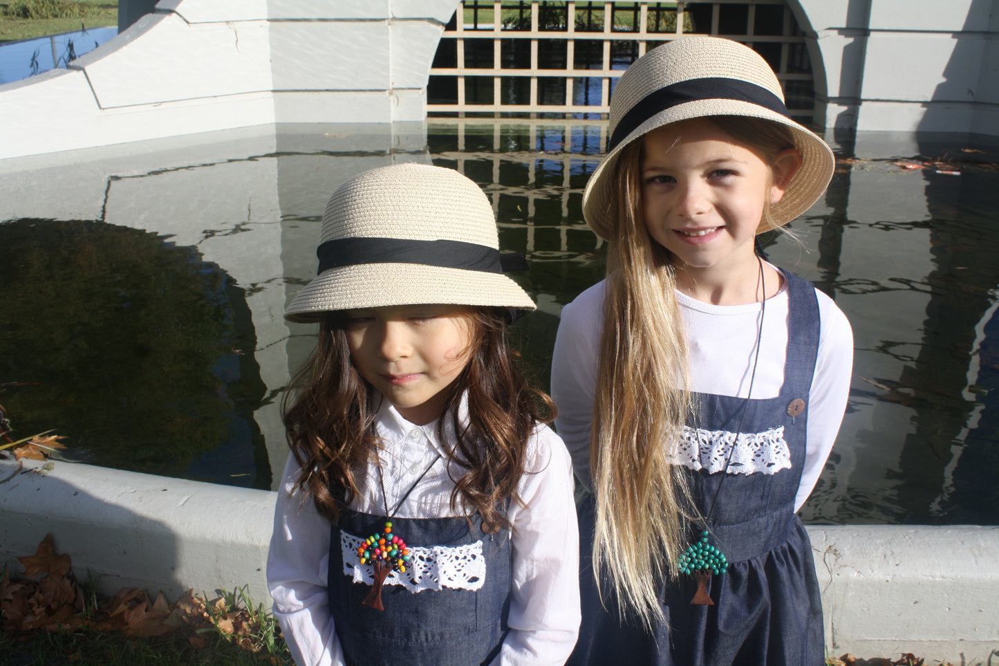 Vintage Rogue DENIM  Pinafore with Crochet Detailing (Girls Version)- HANDMADE