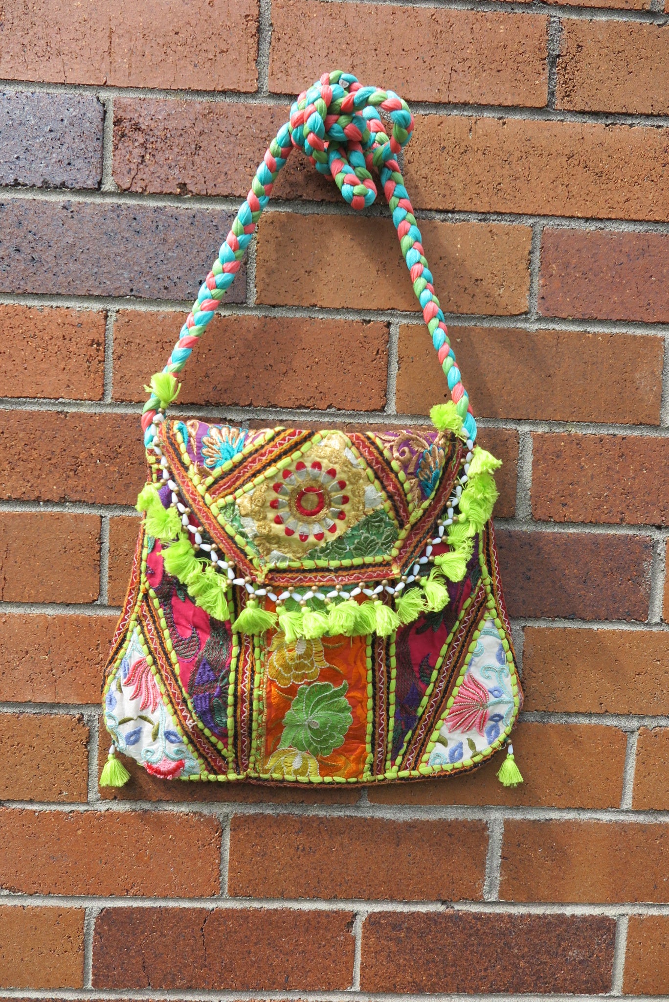 Indie Tribal Embroidered Side Bag