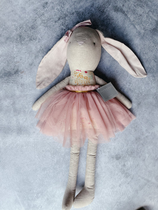 Alimrose | Linen Pearl Cuddle Bunny Blush 55cm