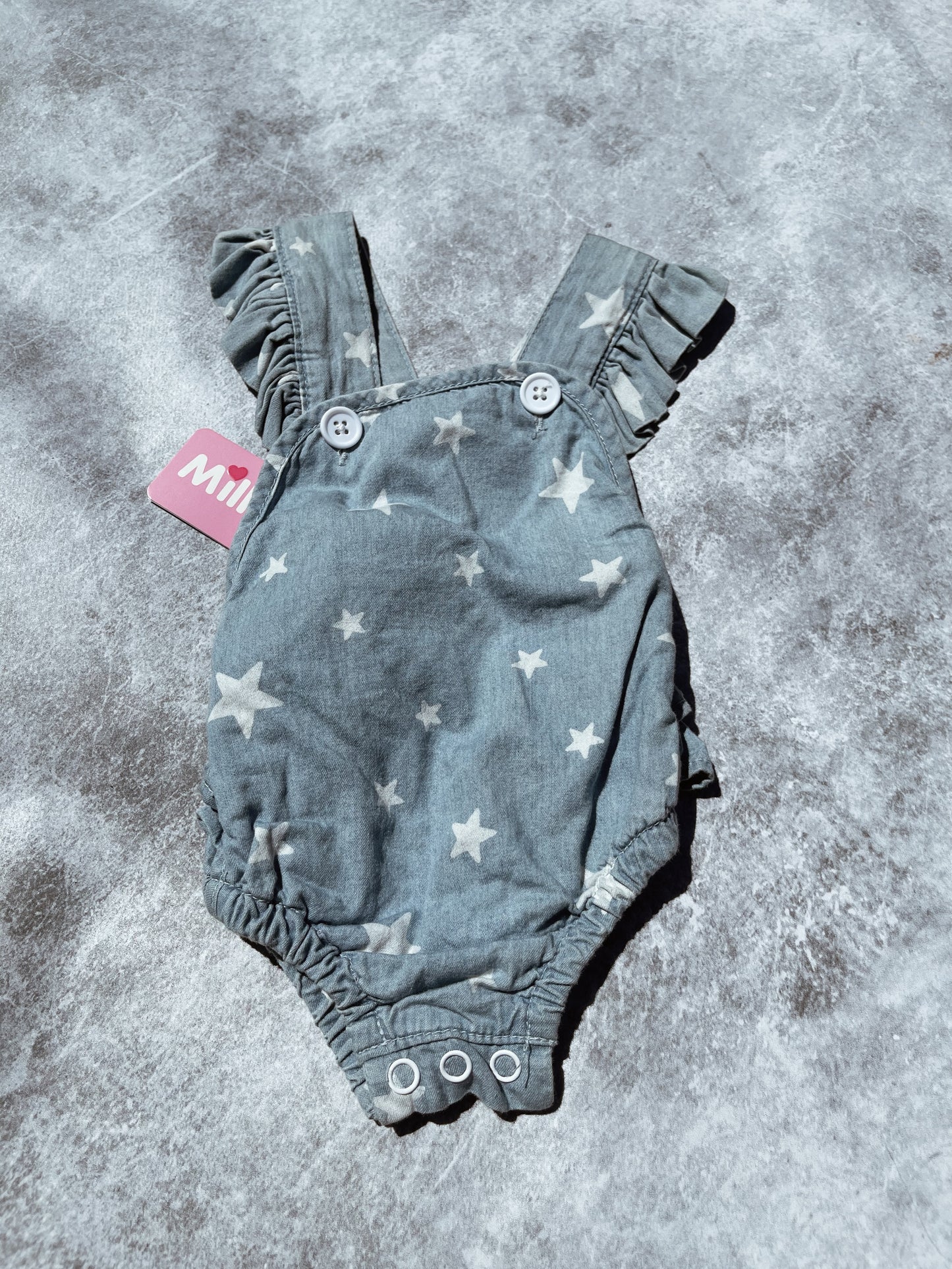 Milky - Baby Girl Chambray Playsuit