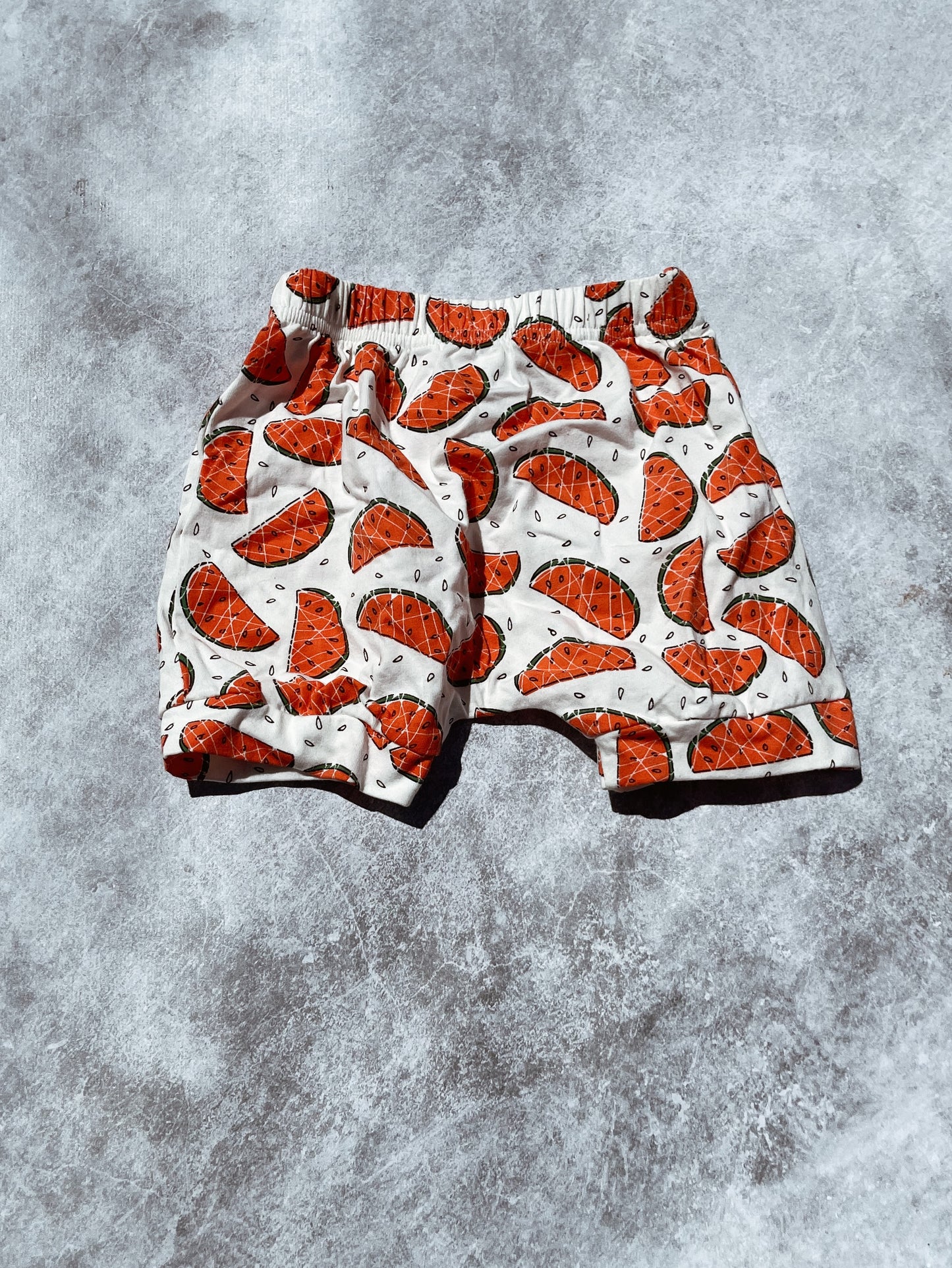 CANDY THREADZ - Organic cotton Watermelon print toddler shorts