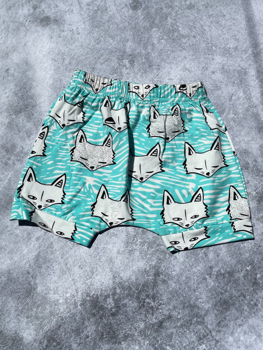 Organic cotton Fox print toddler shorts