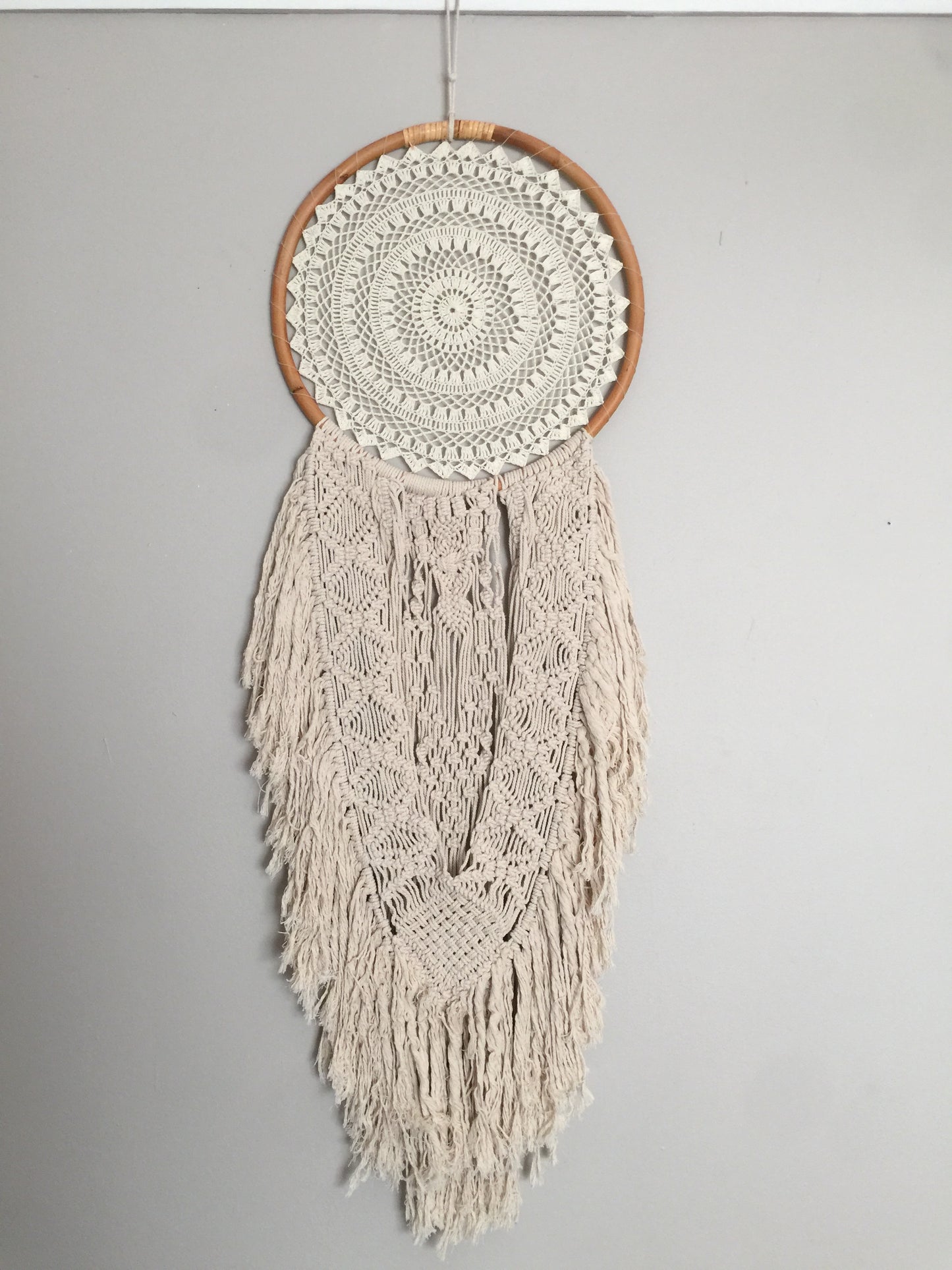 MACRAME DETAILED LARGE SIZE DREAMCATCHER