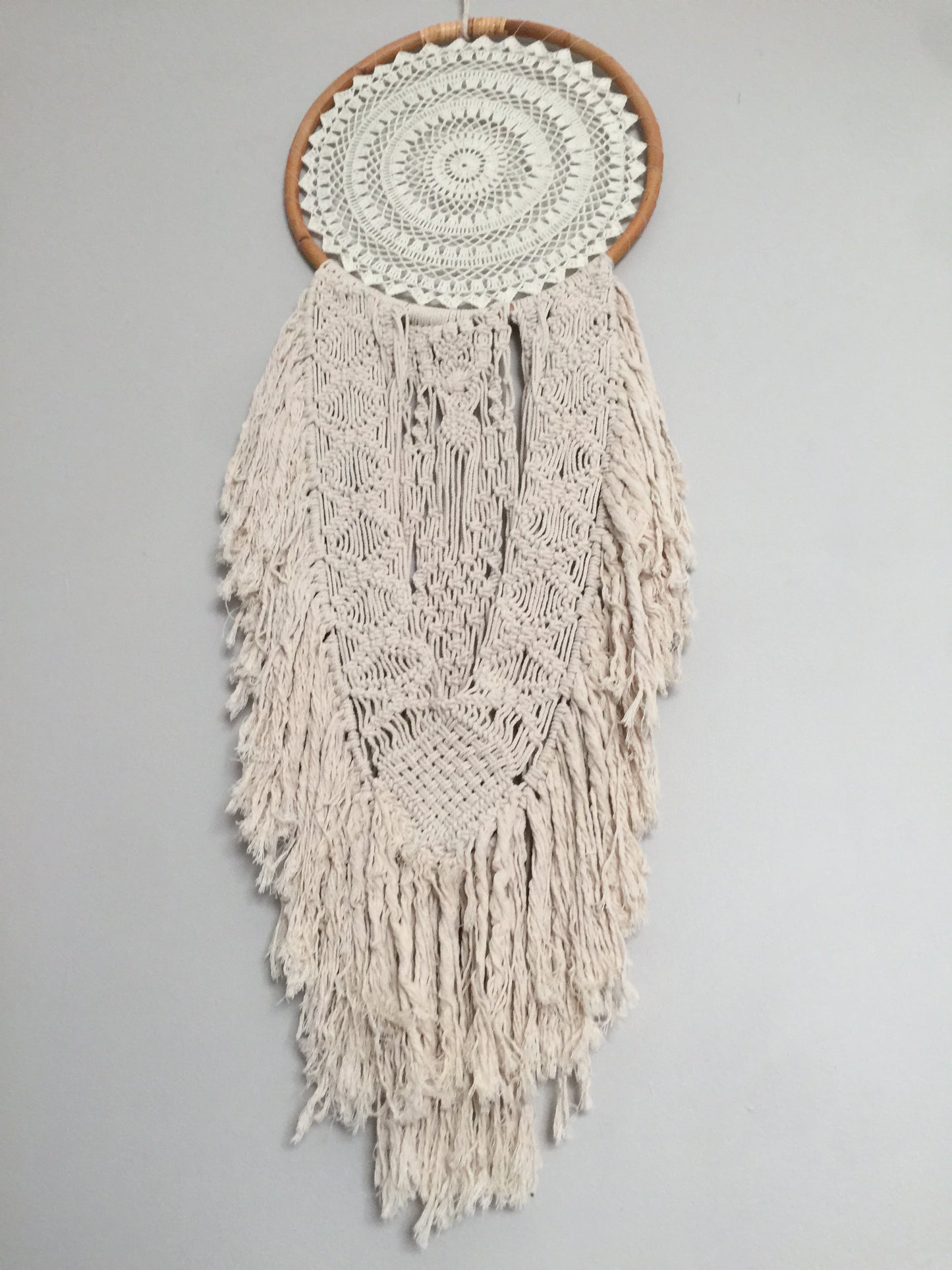 MACRAME DETAILED LARGE SIZE DREAMCATCHER