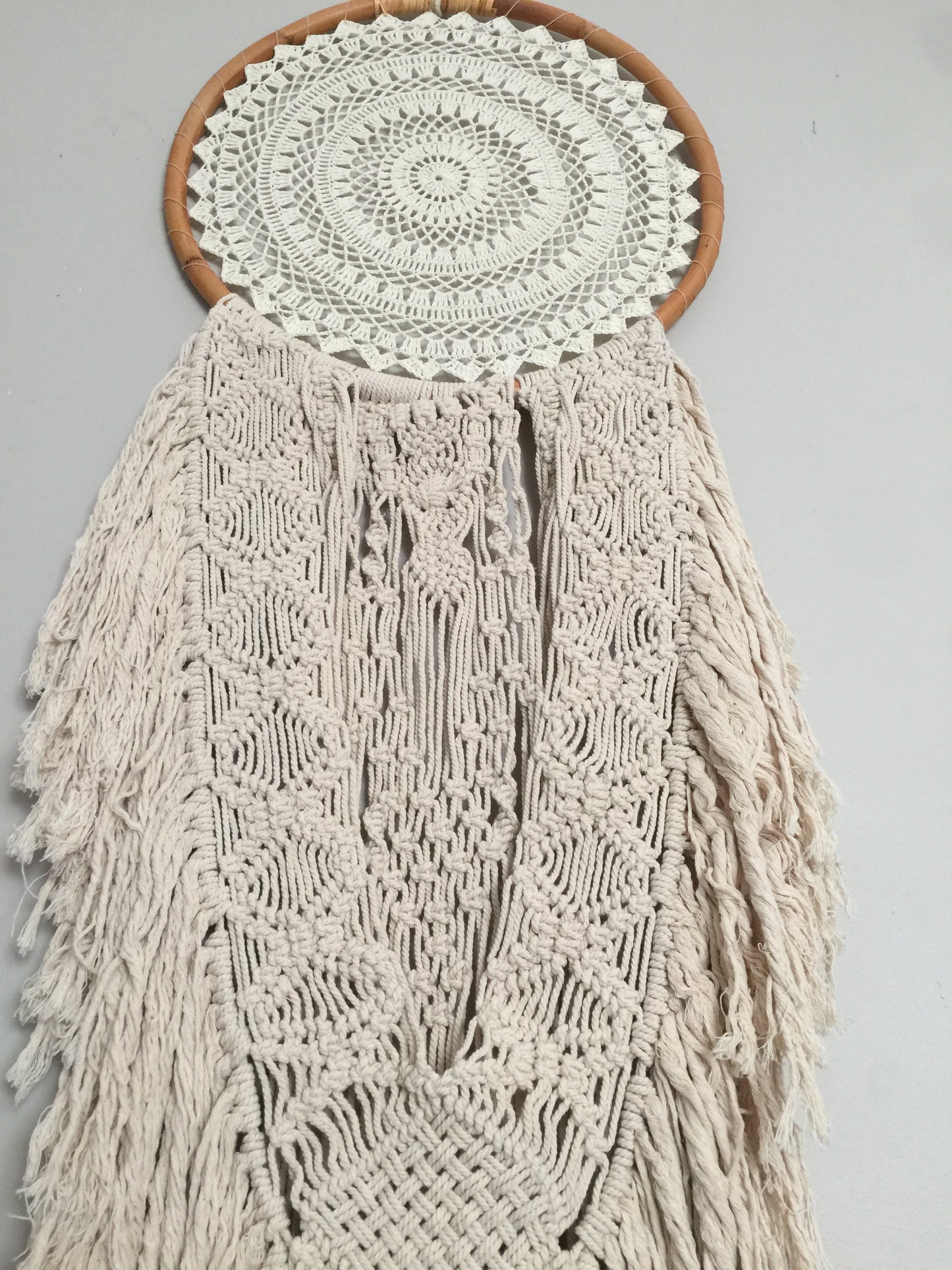 MACRAME DETAILED LARGE SIZE DREAMCATCHER