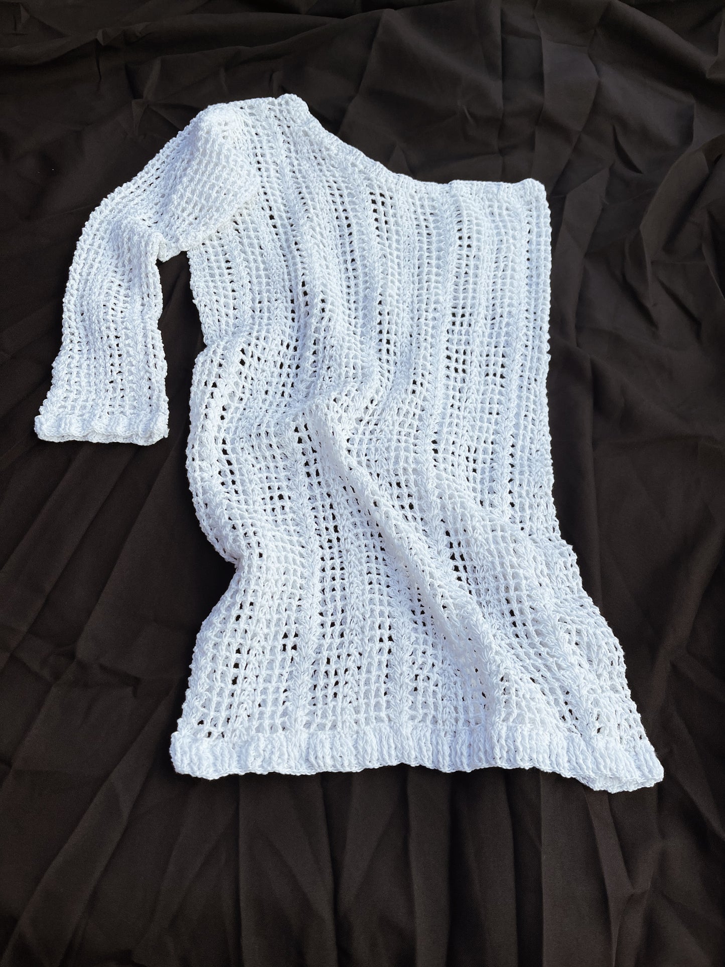 Alyse Crochet One sleeve Dress by Gerrycan Swim