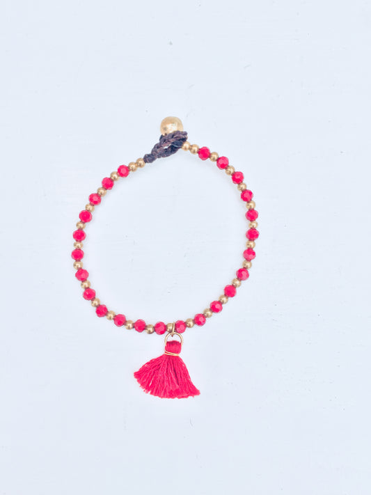 Chandra Cotton Tassel Bracelet (Various Colours)