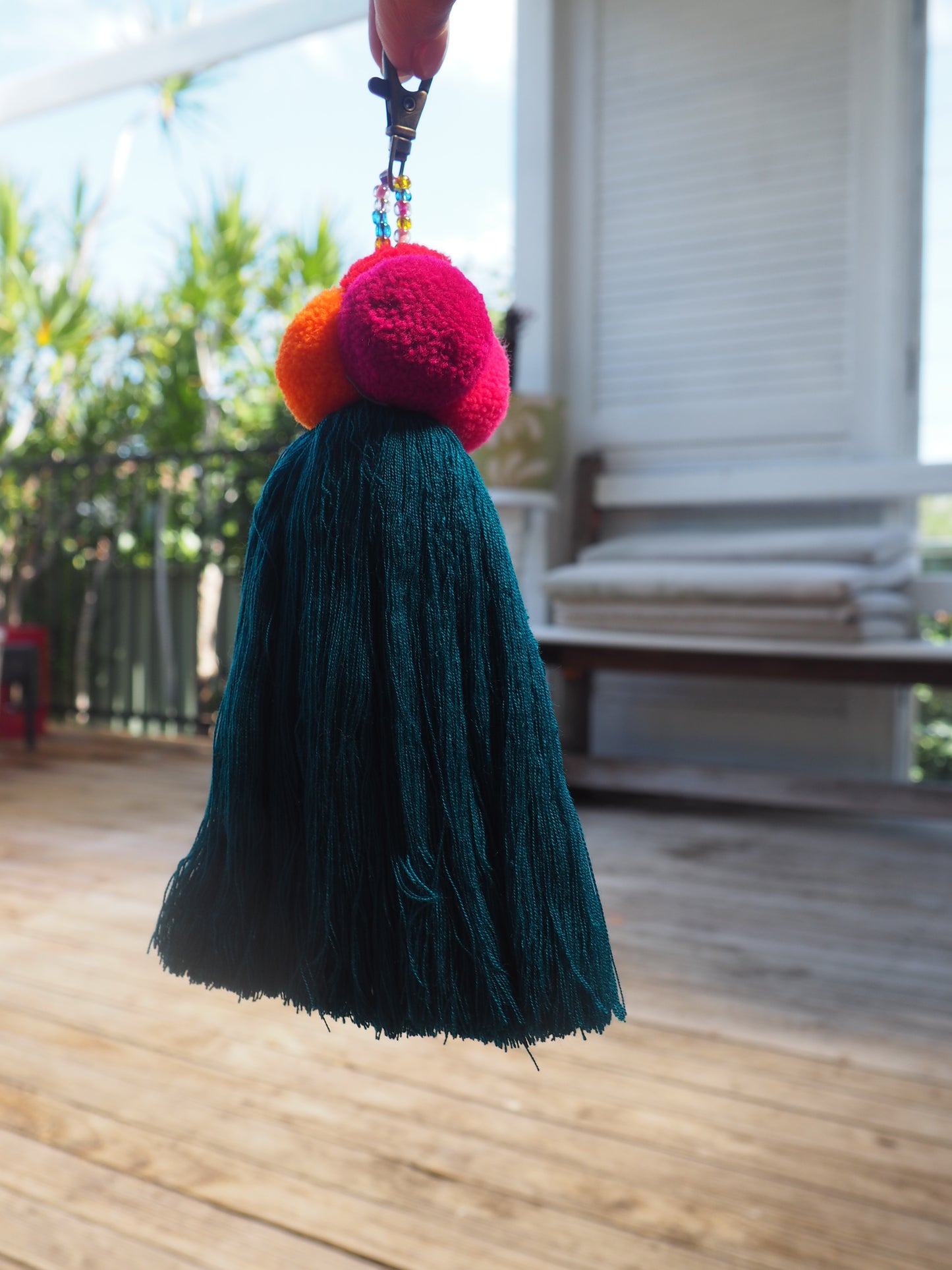 Fern Lush  Pom Pom Keyring