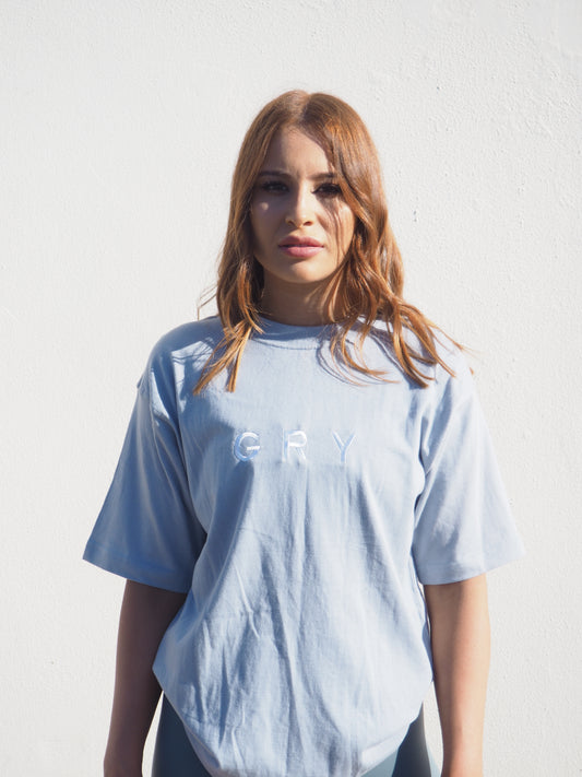 Gerrycan GRY Boyfriend T-SHIRT in Sky Blue