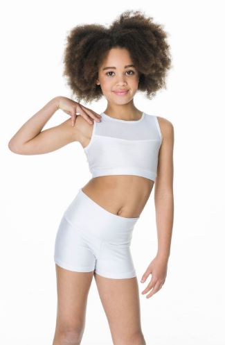 Studio 7 Dancewear / Children's Mesh Crop Top - CHCT06