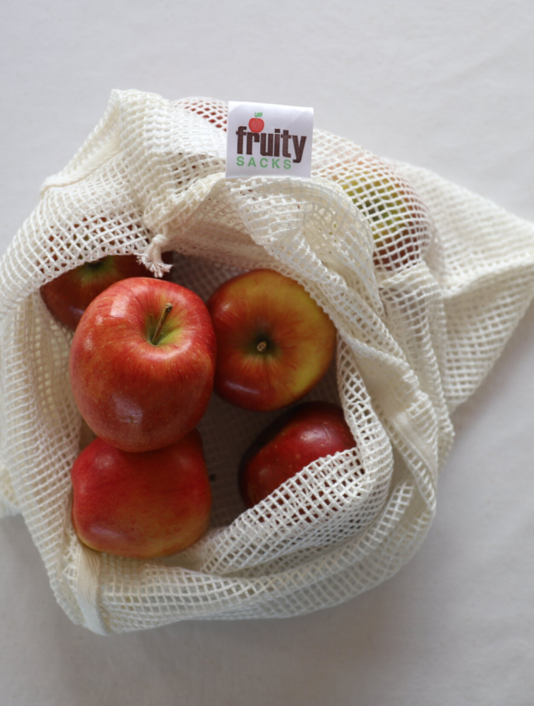 Fruity Sacks Reusable Bamboo Mesh Bags 2xMed 1xLge