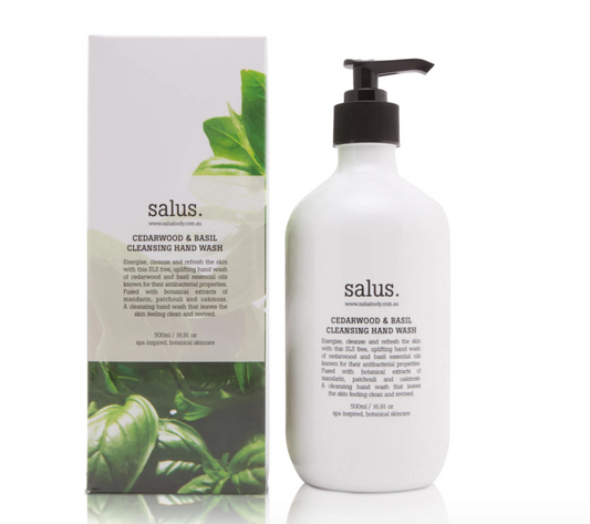 Cedarwood & Basil Cleansing Hand Wash - Salus Body