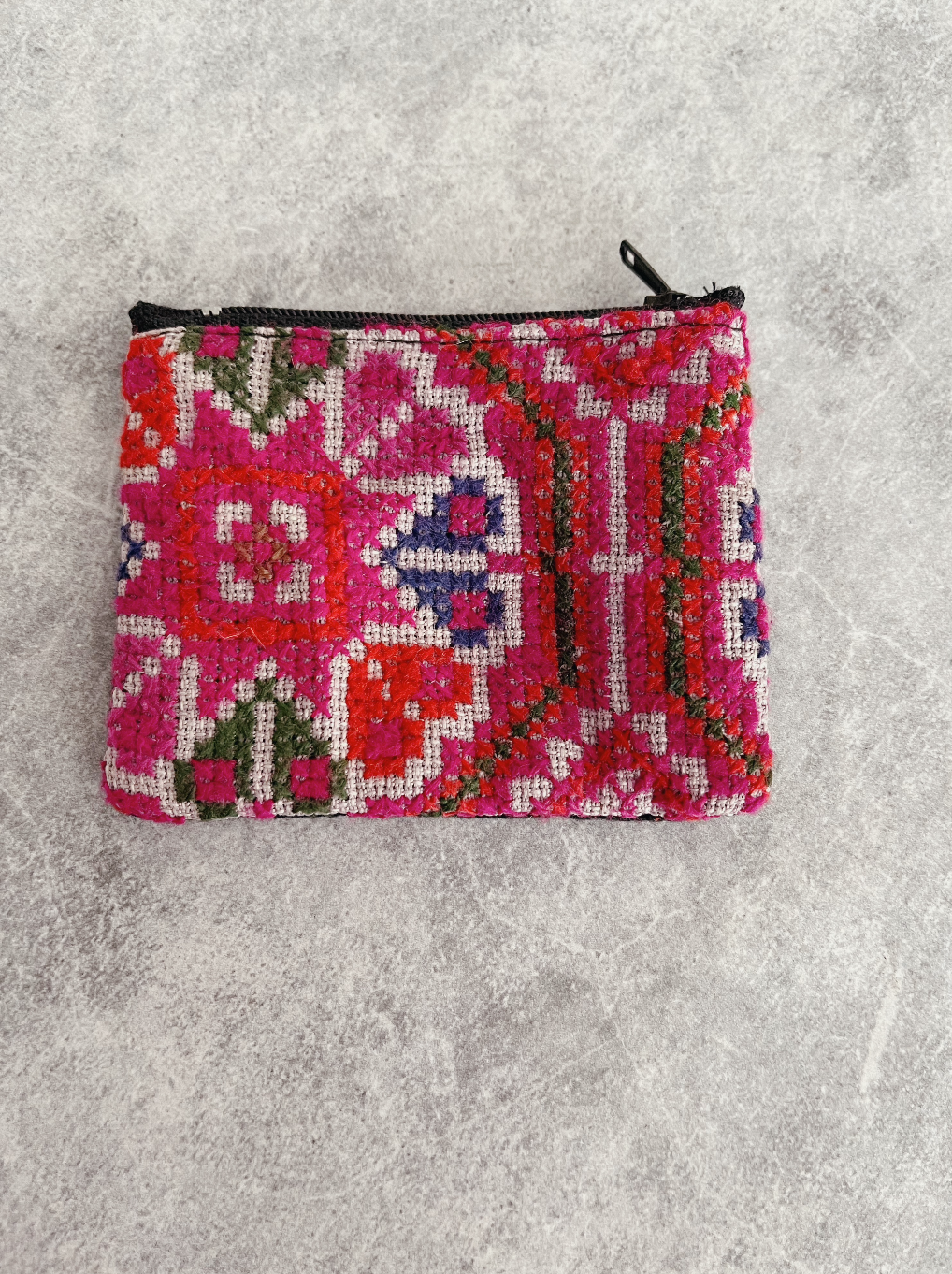 Tones of Pink:  Thai Hmong Velvet Detailed  Purse