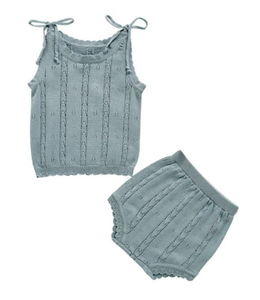 OCEAN PETITE KNIT SET - BABY