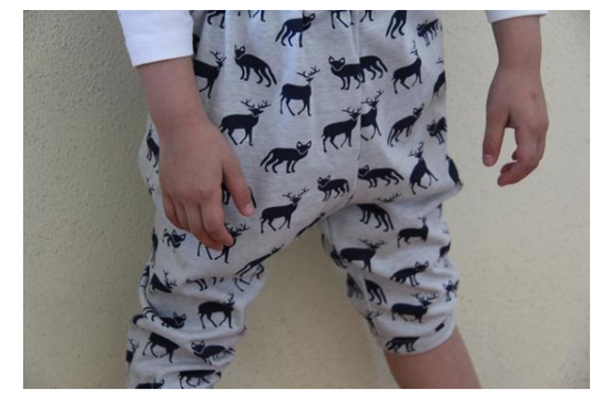 iluca | Brinley Bear Printed Organic Cotton Child Harem Pants - Unisex