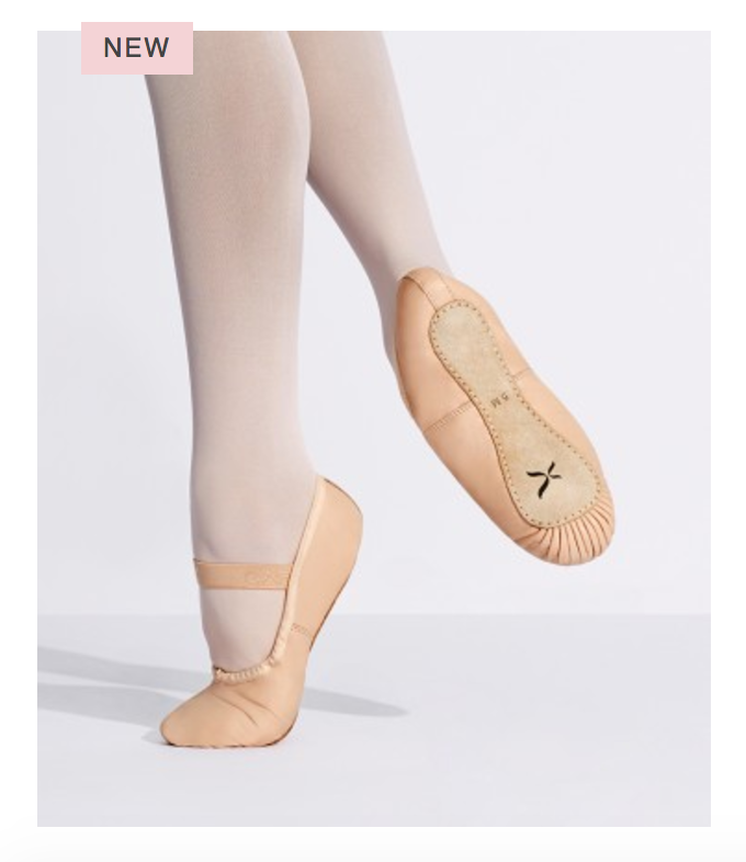 Capezio Clara Adults pink full sole leather ballet shoe