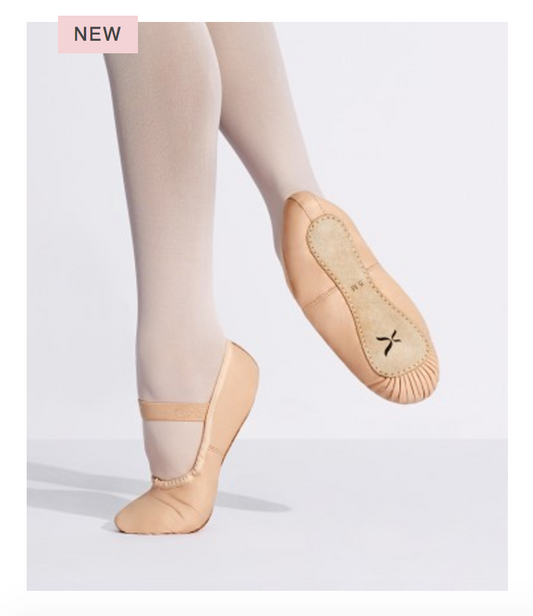 Capezio Clara Adults pink full sole leather ballet shoe