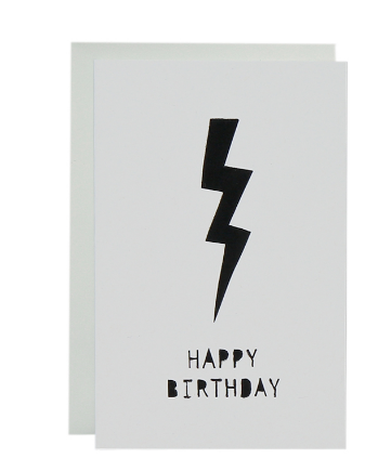 ME AND AMBER - LIGHTNING BIRTHDAY CARD