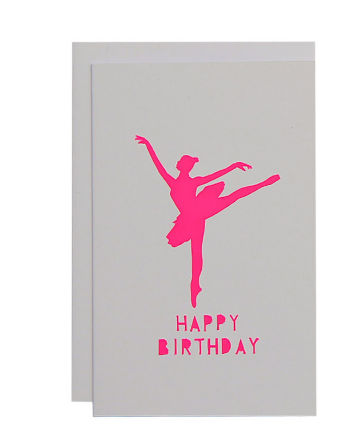 ME AND AMBER - BALLERINA BIRTHDAY CARD