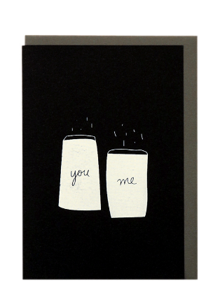 ME AND AMBER - PLUS YOU AND ME SALT N PEPPER CARD