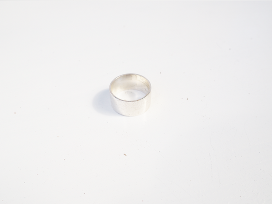 Sterling Silver - Handmade Thick Silver Minimalist Band Ring