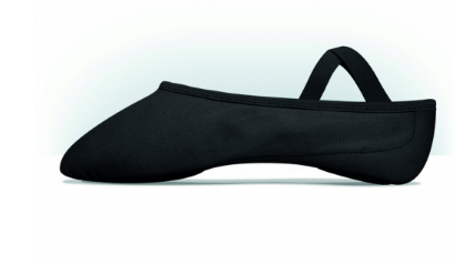 MDM Performance Intrinsic Canvas Hybrid split sole black ballet slipper - child