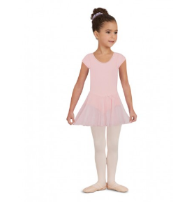 Capezio - Short Sleeve Nylon Dress - Girls -  3966C