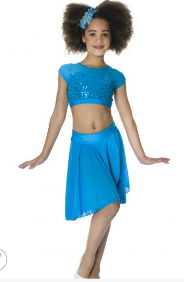 Studio 7 Dancewear / Children's Attitude Sequin Crop Top - CHCT08