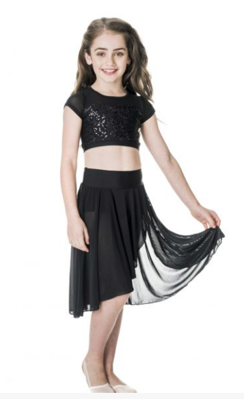 Studio 7 Dancewear / Children's Attitude Sequin Crop Top - CHCT08