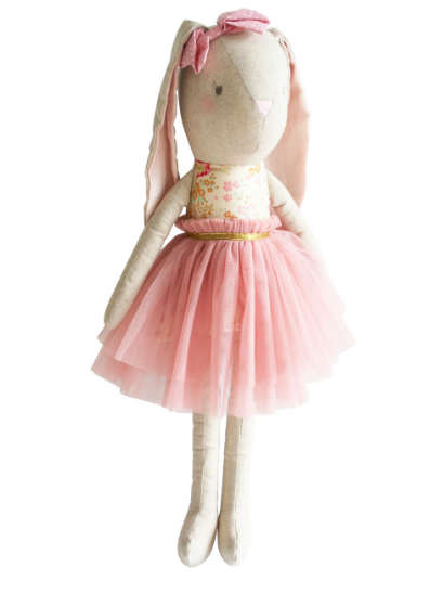 Alimrose | Linen Pearl Cuddle Bunny Blush 55cm