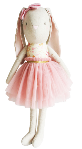 Alimrose | Linen Pearl Cuddle Bunny Blush 55cm