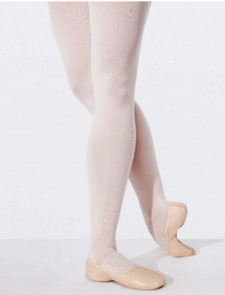 Capezio Clara split sole leather ballet slipper in pink for children