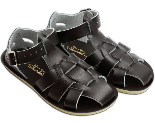 Salt Water Sandal  Sharks - Brown - Child