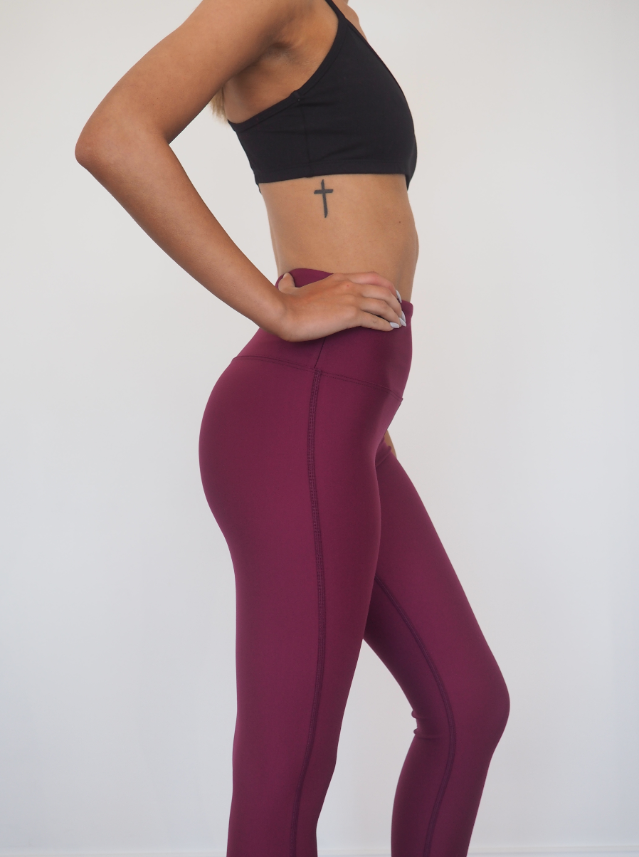 CELINE COMPRESSION ACTIVE TIGHTS - WINE - GERRY CAN 