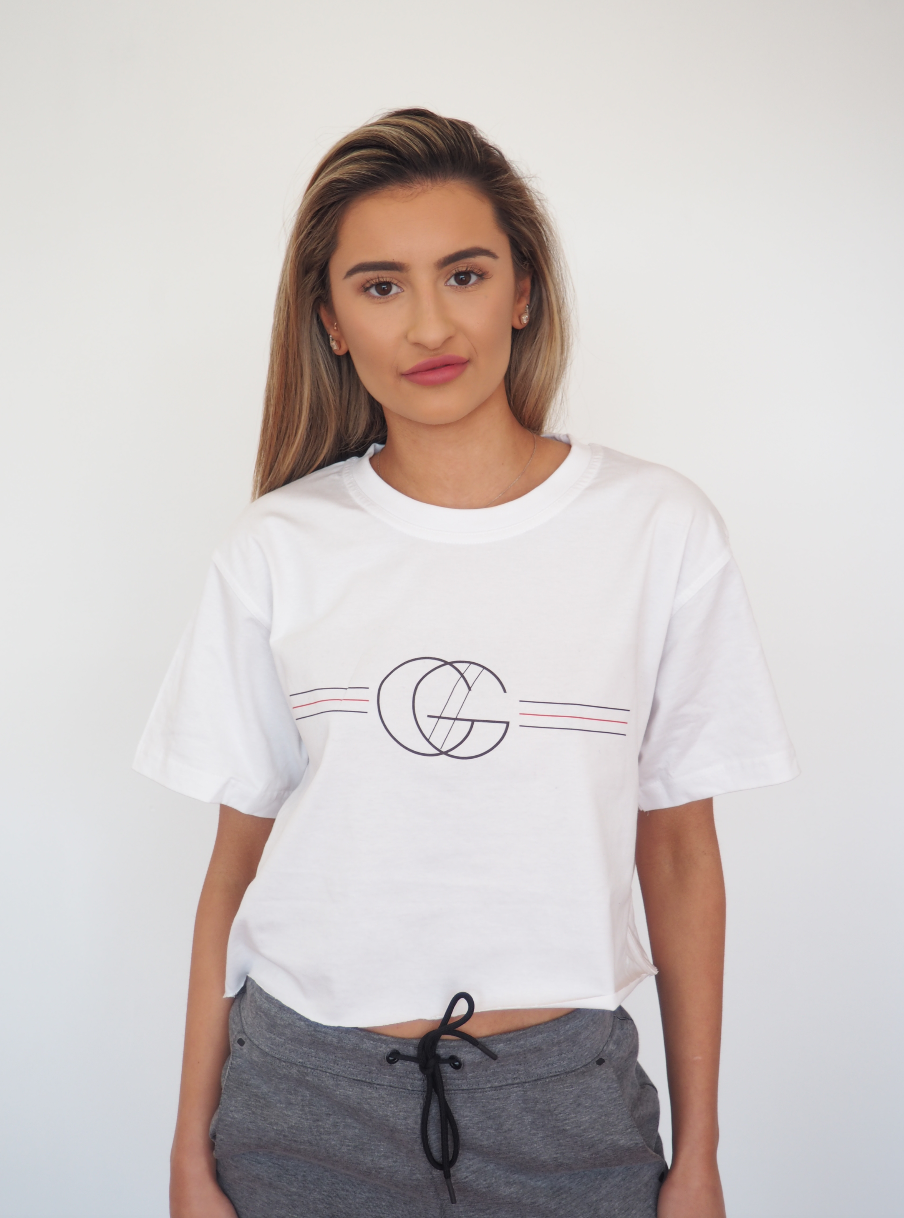 GC CROP TANK TEE - White - GERRY CAN 