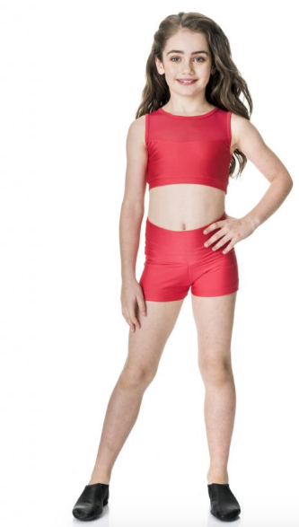 Studio 7 Dancewear / Children's Mesh Crop Top - CHCT06