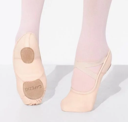 capezio hanami ballet shoes light pink stretch canvas