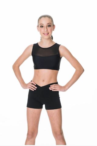 Studio 7 Dancewear / Adult's Mesh Crop Top - ADCT06