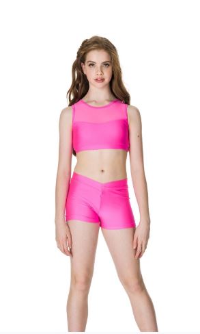 Studio 7 Dancewear / Adult's Mesh Crop Top - ADCT06