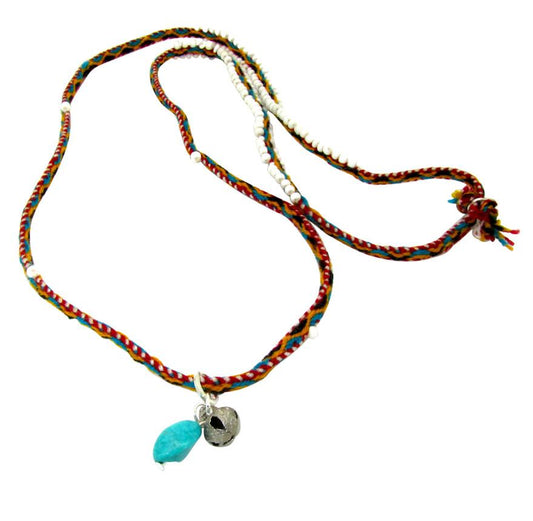 Odisya - Peruvian Beaded Necklace with Turquoise