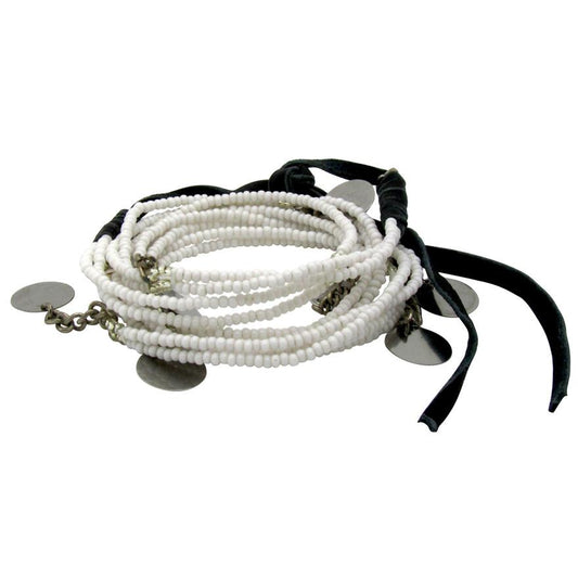 Odisya- Basecamp Maasai Brand White Neckbelt