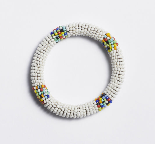 Odisya- White Maasai Bangle