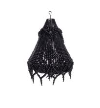 Ecora Boho Detailed Chandelier Black