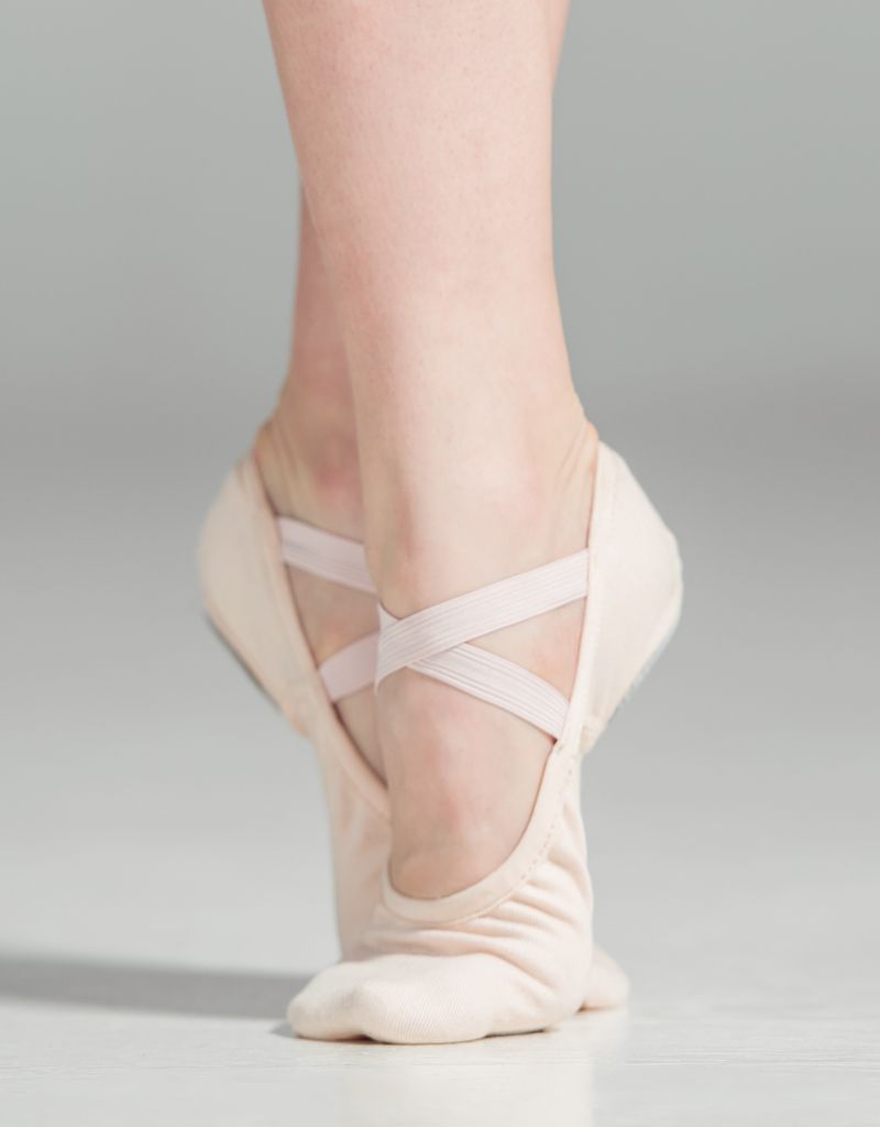 capezio Juliet canvas pink split sole ballet shoe for children